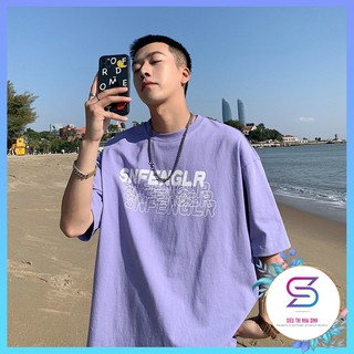 Áo thun unisex nam nữ 🌻hot trend🌻 áo phông cổ tròn in chữ snf vintage nhiều màu lựa chọn