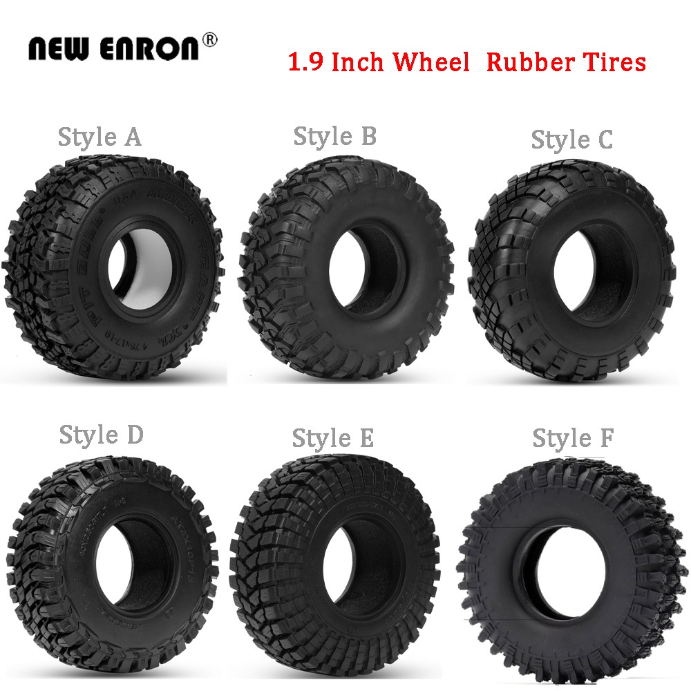 Lốp bánh xe cao su 1,9 Inch RC Lốp cho 1/10 RC Rock Crawler Car Axial SCX10 90046 AXI03007 D90 D110 TF2 Traxxas TRX6