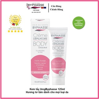 [ Chính Hãng ] Kem Tẩy Lông Byphasse Hương Tơ Tằm Dành Cho Mọi Loại Da 125ml