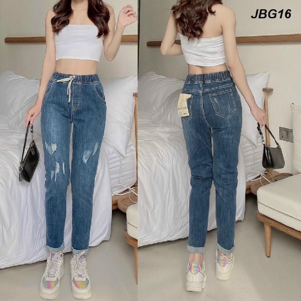 Quần jean baggy lưng chun co giãn JBG16 ! /
