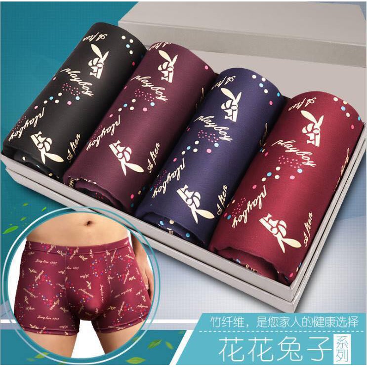 Set 4 Quần Sịp Cotton Playboy Cực Chơi Bời