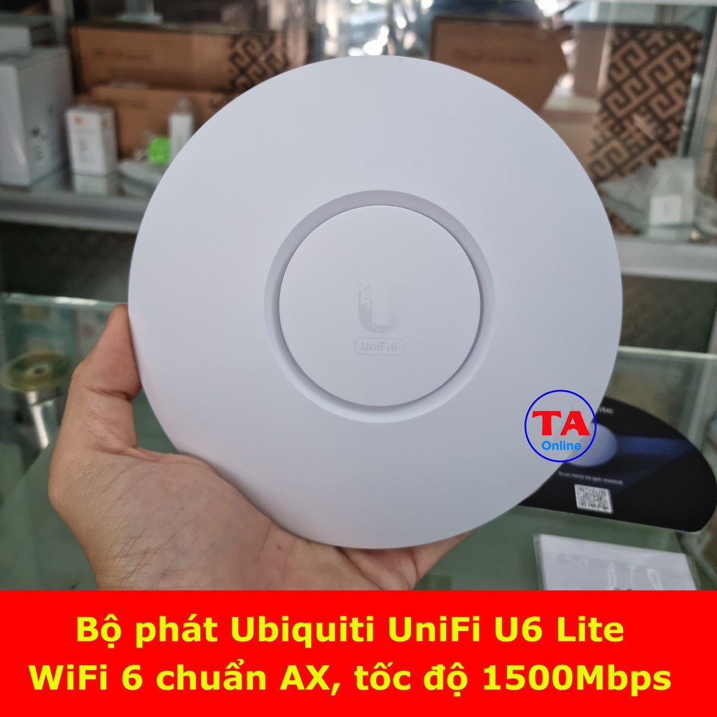 Bộ phát Ubiquiti UniFi U6 Lite - WiFi 6 chuẩn AX, tốc độ 1501Mbps, Hỗ trợ 300 User, Hãng của Mỹ