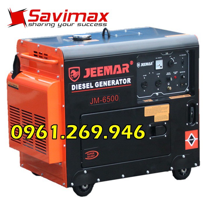 Máy phát điện cách âm Jeemar JM-6500 hàng nội địa Trung Quốc