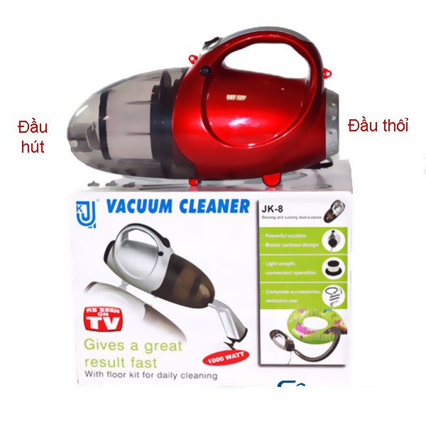 Máy Hút Bụi Mini Cầm Tay 2 Chiều 1000W Hàn Quốc,Vacuum Cleaner JK-8 Hàng Chính Hãng Jinke Siêu Nhỏ Gọn