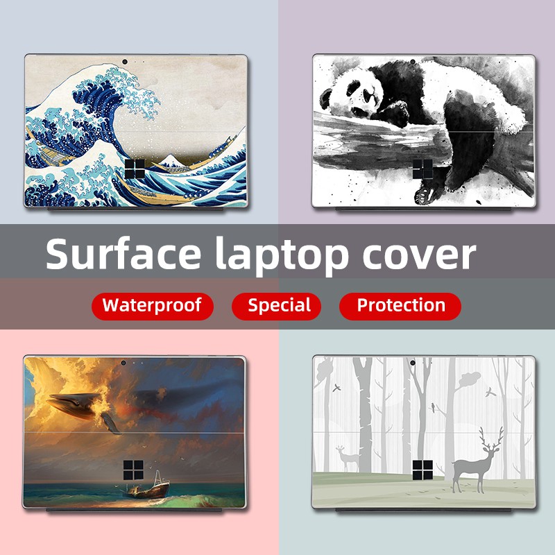 Laptop Stickers for Microsoft Surface Pro 5 Pro 6 Pro 7 Pro 8 9 Skin Super Slim Computer Stickers Fiber Matte for Surface go 1 2 3 Cover Decal