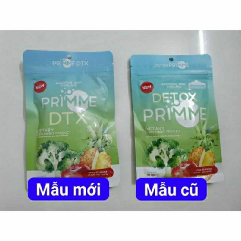 Mẫu mới) Detox Prime Tiêu Mỡ Thải Độc - Thái Lan Chuẩn