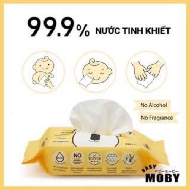 Khăn ướt tính khiết Moby