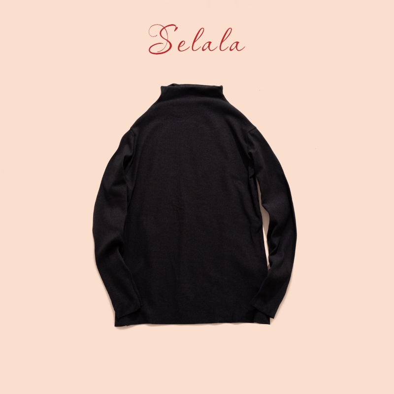 Áo Giữ Nhiệt Selala Dài Tay Cổ Lọ Chất Mềm Siêu Ấm Ôm Body GN01