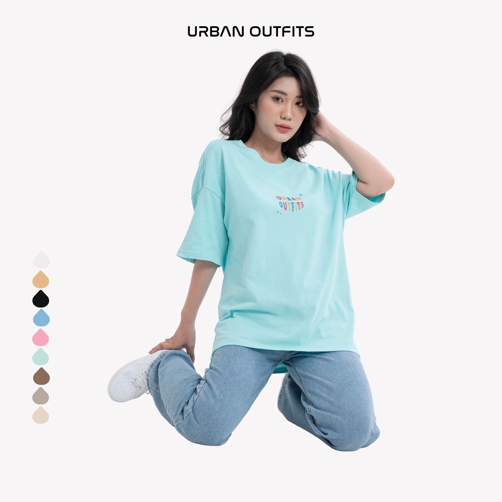 Áo Thun Tay Lỡ Form Rộng URBAN OUTFITS  ATO107 Local Brand In BE HAPPY ver 2.0 Chất Vải 100% Compact Cotton 250GSM Dầy