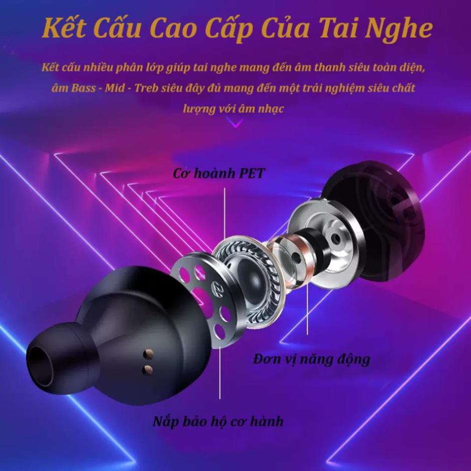 Tai Nghe Bluetooth Liên Thông Siêu Bass Wireless A6 Không Dây - Chống Nước IP5X-Pin Khủng 100h  [HÀNG XỊN]