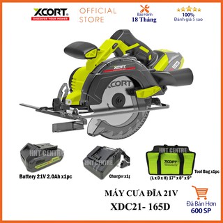 Máy cưa đĩa dùng pin 21v ( 1 thân máy + 1 pin + 1 sạc)  [XCORT Hàng Chính Hãng]