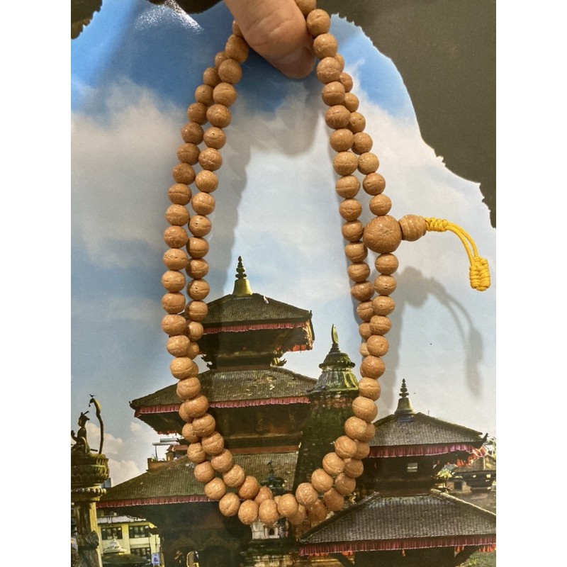 Chuỗi 108 hạt Phật nhãn tự nhiên Nepal 11mm/ Nepali Bhodi Mala 11mm