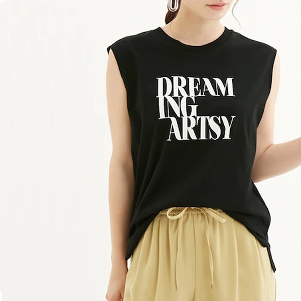 Áo Thun Sát Nách GU Cotton Graphic "Dream ING ARTSY" Chính Hãng 100% - GU Shop