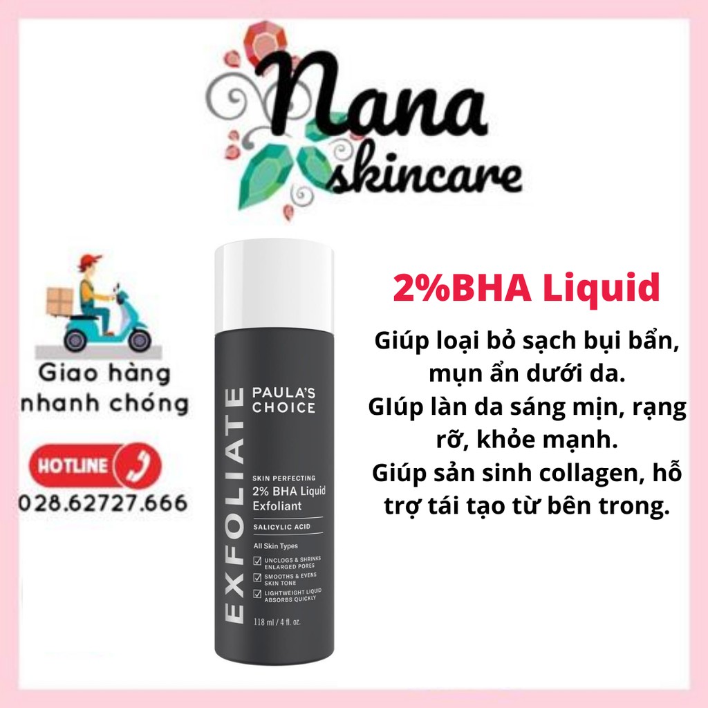 Dung dịch loại bỏ tế bào chết - PAULA'S CHOICE SKIN PERFECTING 2% BHA LIQUID EXFOLIANT | BigBuy360 - bigbuy360.vn