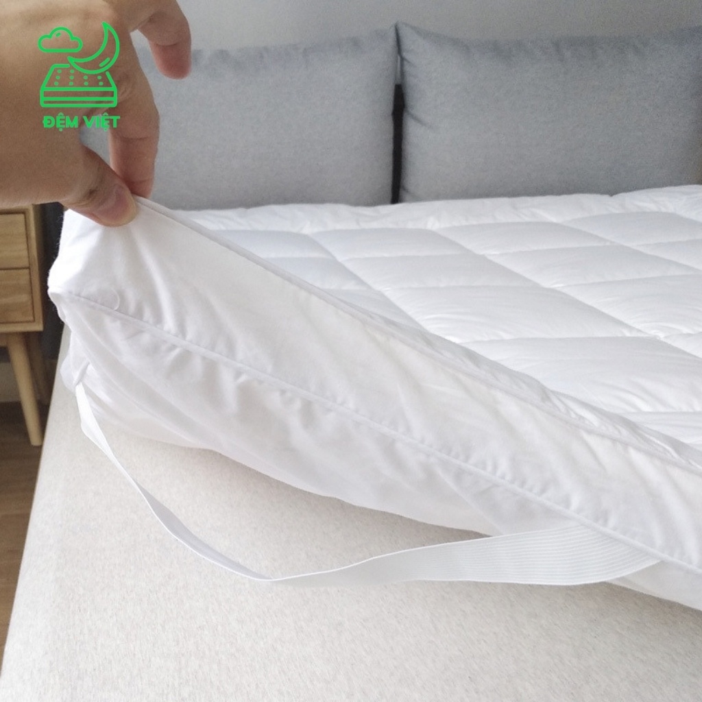 Topper Tấm làm mềm nệm tiện nghi Microfiber Cao cấp, êm ái vượt trội chuyên dùng khách sạn 5 sao