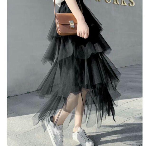 Váy lưới tầng dài- váy dự tiệc xinh lung linh | BigBuy360 - bigbuy360.vn