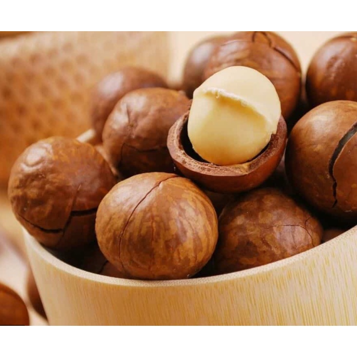 Hạt Macca Úc vỏ nứt tự nhiên