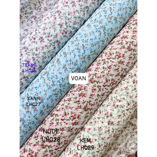 VẢI VOAN  HOA NHÍ - DÒNG VẢI THÔNG DỤNG - 1 MÉT X 1M5