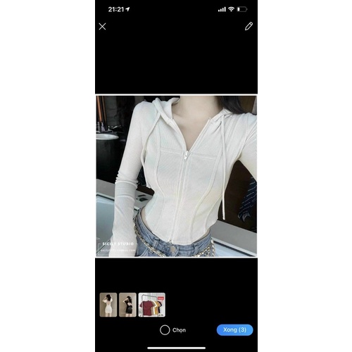 ÁO KIỂU DÂY KÉO CÓ NÓN TD HOTTREND