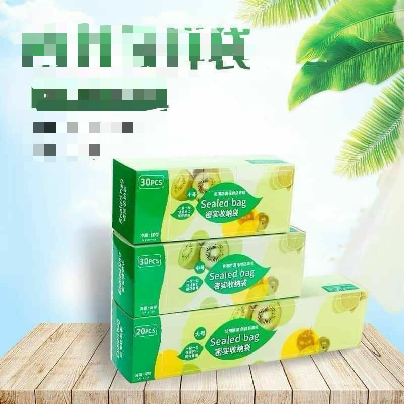 Combo 3 hộp túi Zip đựng thực phẩm Nhật Bản Size S M L