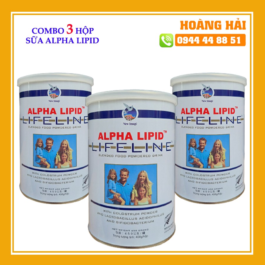 Combo 3 Hộp Sữa Alpha Lipid