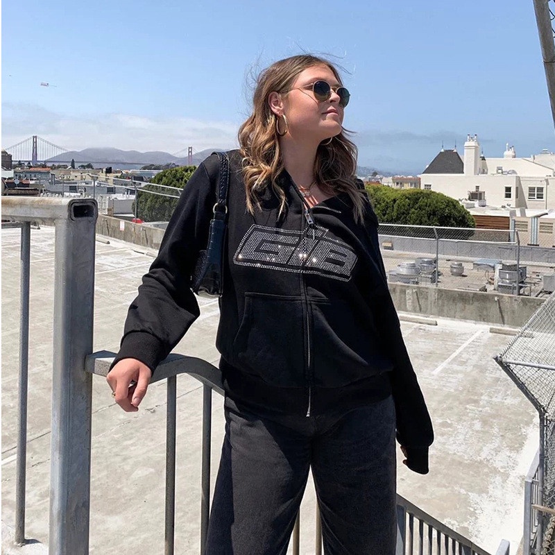 2022 New Fashion Zipper Hoodie Oversized Spider Bones Print Sweatshirt Men/women Street Hip-hop Jacket Y2k Harajuku Top