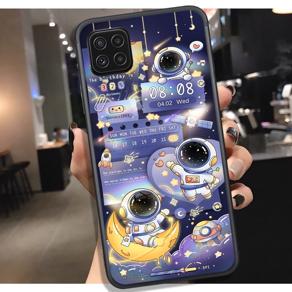 Ốp Lưng SamSung A12 5G - A22 4G - A22 5G - M32 - M33 - M53 , In Hình " Phi Hành Gia" Bắt Mắt, Đẹp.