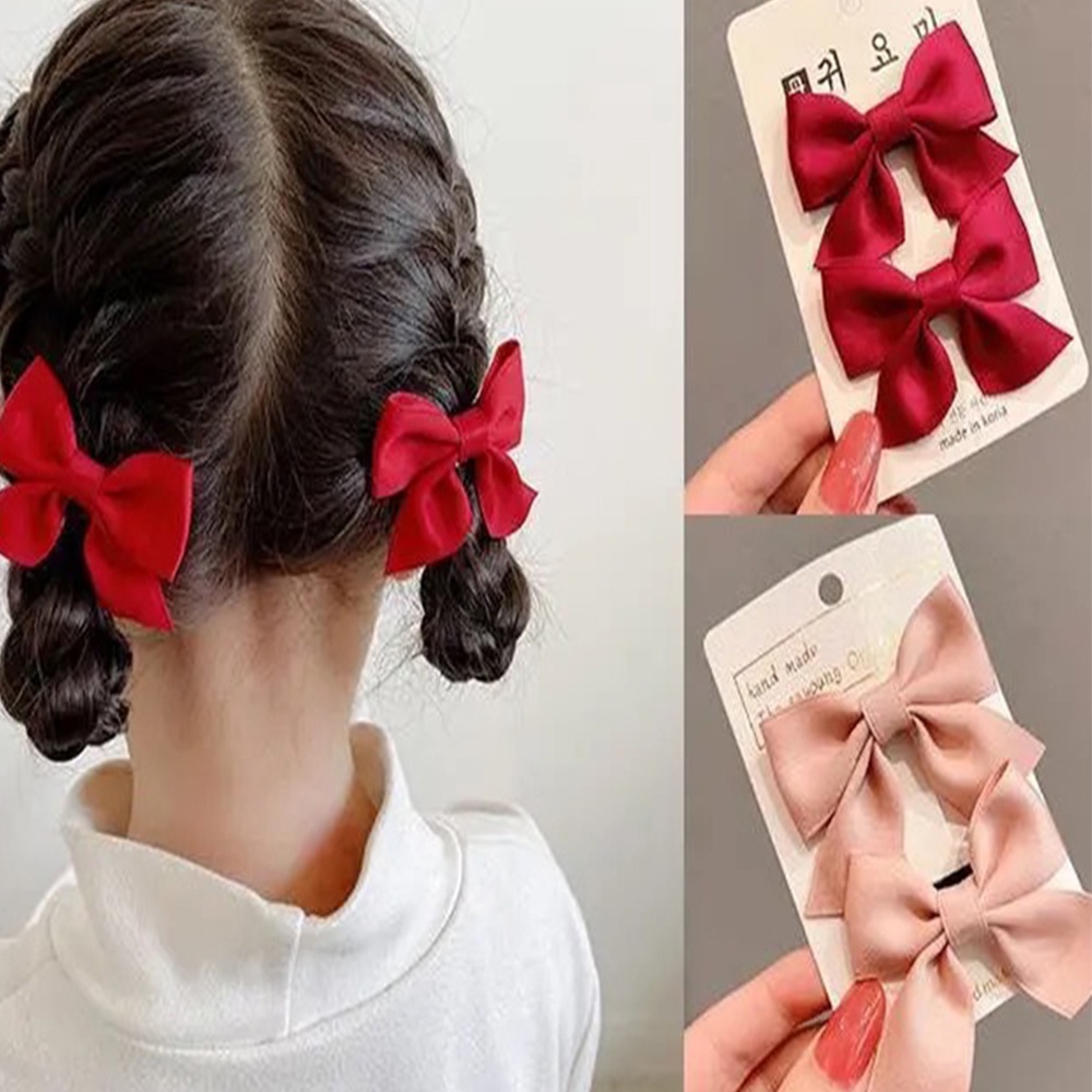 Kẹp tóc nơ 6 màu dễ thương cho bé gái