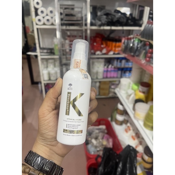 Sữa dưỡng / Xịt dưỡng đa năng Kenzkunz Collagen Keratin 120ml - Tạo ẩm,dưỡng mềm,tạo bóng,trẻ hóa tóc,lưu hương thơm 36h