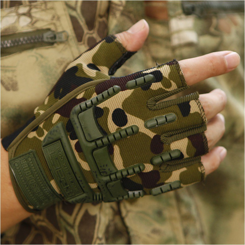 Bán buôn - Găng tay xe máy MPACT cụt ngón có gù - găng tay thể thao chuyên nghiệp