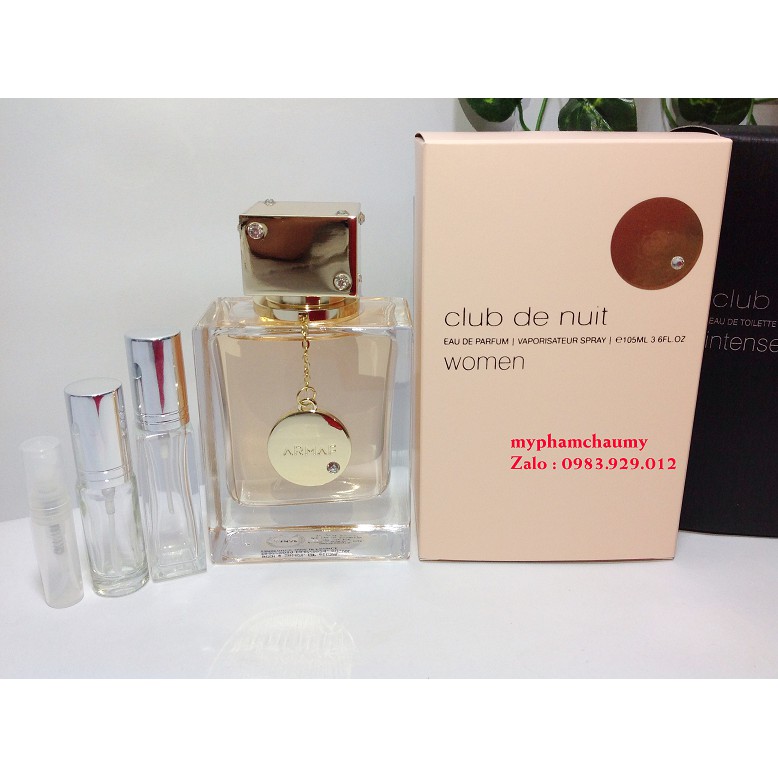 [Mẫu thử] Nước hoa Armaf Club De Nuit Woman 2,5,10ml