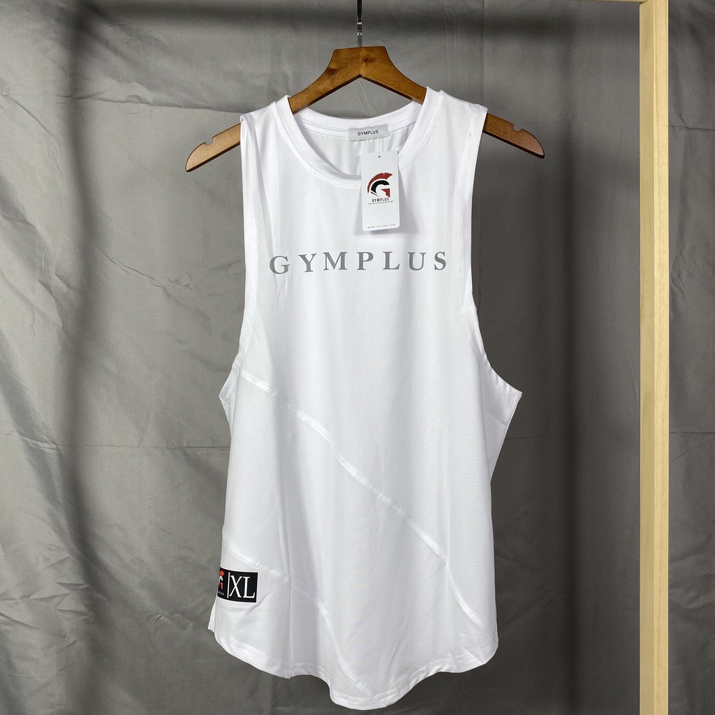 Áo ba lỗ gym thể thao tanktop Gymplus khoét nách,áo tập gym thể thao dành cho nam