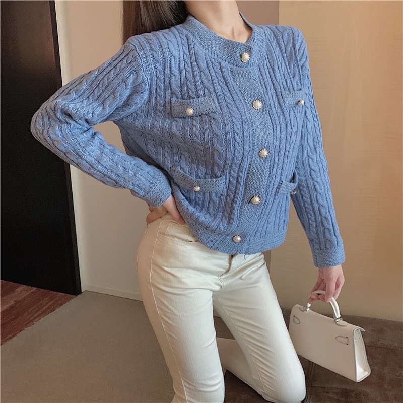 Áo khoác len thừng khuy ngọc ❌ SALE SOCK❌ hàng quảng châu loại 1