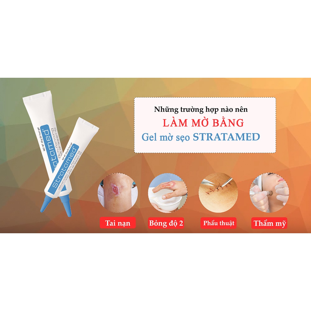 Gel Hỗ Trợ Làm Mờ Sẹo Và Vết Thương Hở Stratamed 20g - Thụy Sỹ