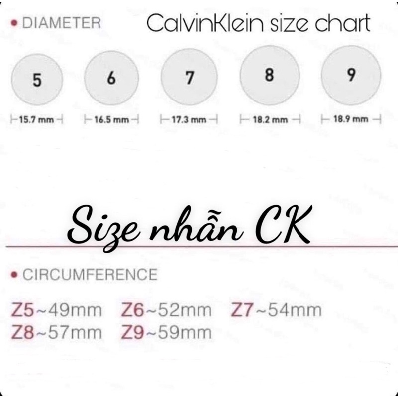 Nhẫn đôi, nhẫn cặp nam nữ Calvin Klein sang trọng