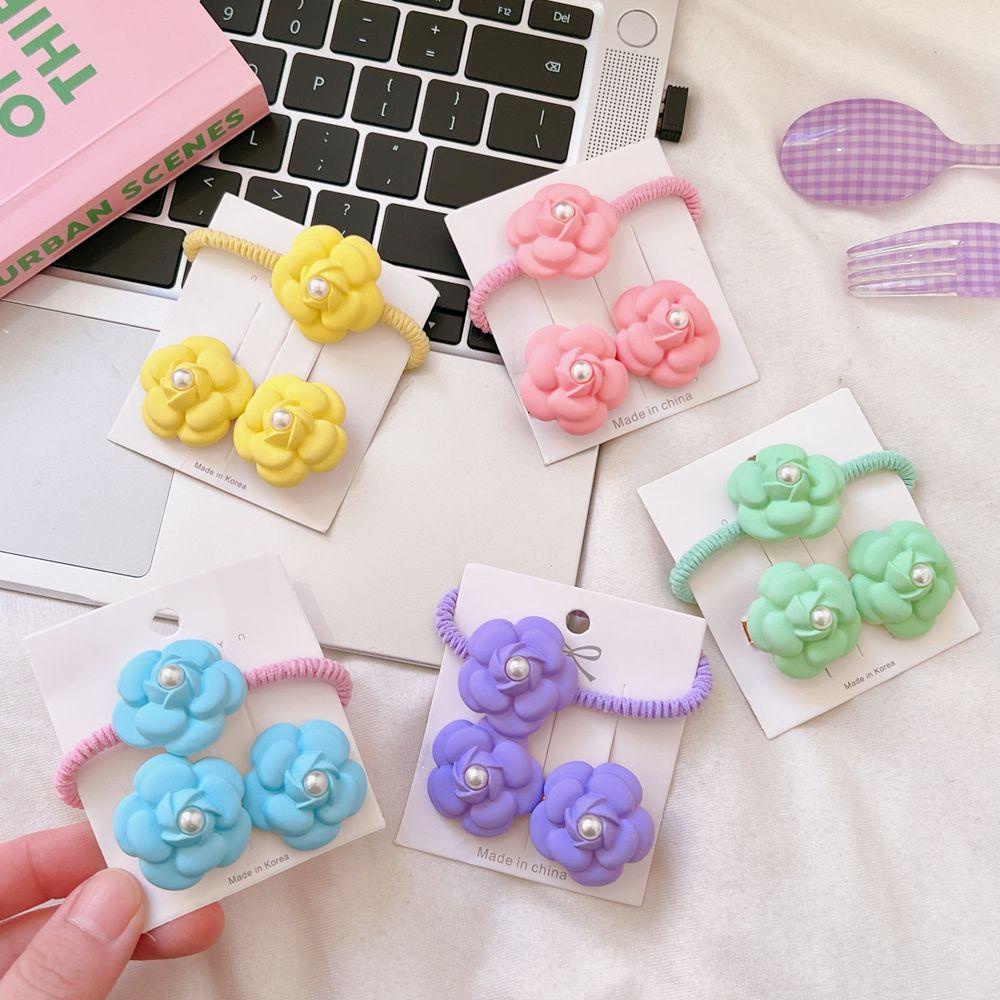 Dây Buộc Tóc Màu Kẹo Ngọt Phong Cách Hàn Quốc Cổ Điển Dễ Thương Cho Nữ