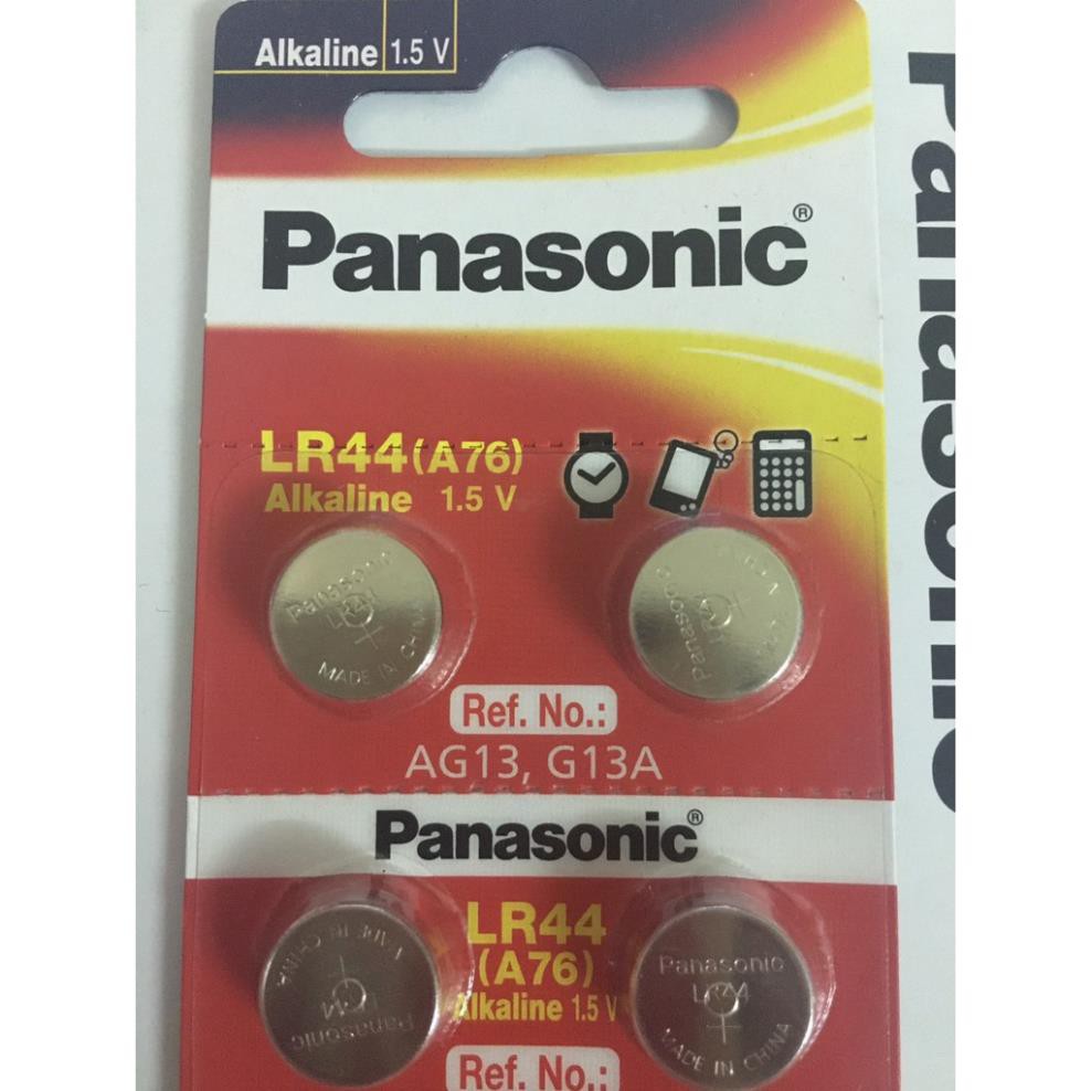 Vỉ 10 viên pin LR44 AG13 Panasonic