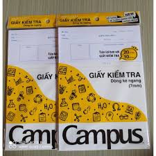 Giấy Kiểm Tra Cấp 2 Cấp 3 Campus, Hồng Hà Hàng Công Ty Chuẩn