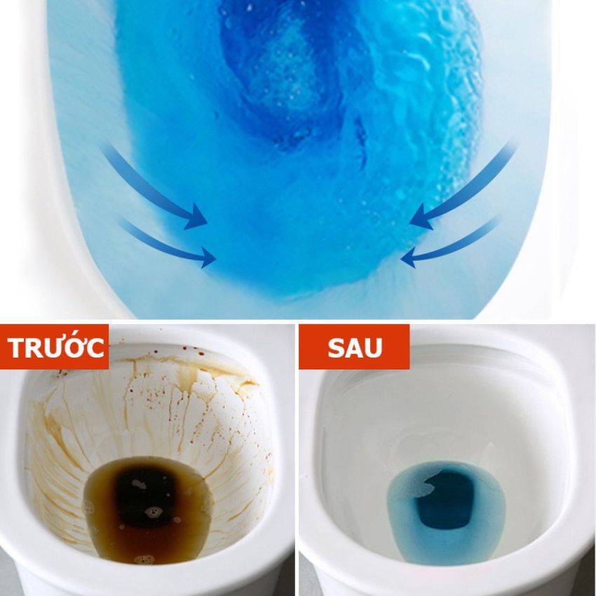 Túi 10 Viên Thả Tẩy Bồn Cầu Thế Hệ Mới 2X,  Viên Khử Mùi Toilet - Diệt Khuẩn - Tẩy Sạch Bám Bẩn – LOTOR L049