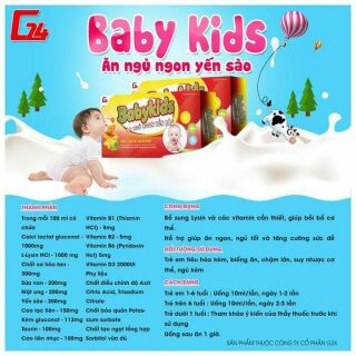 Siro ăn ngon BABYKIDS - bán lẻ 10 ống