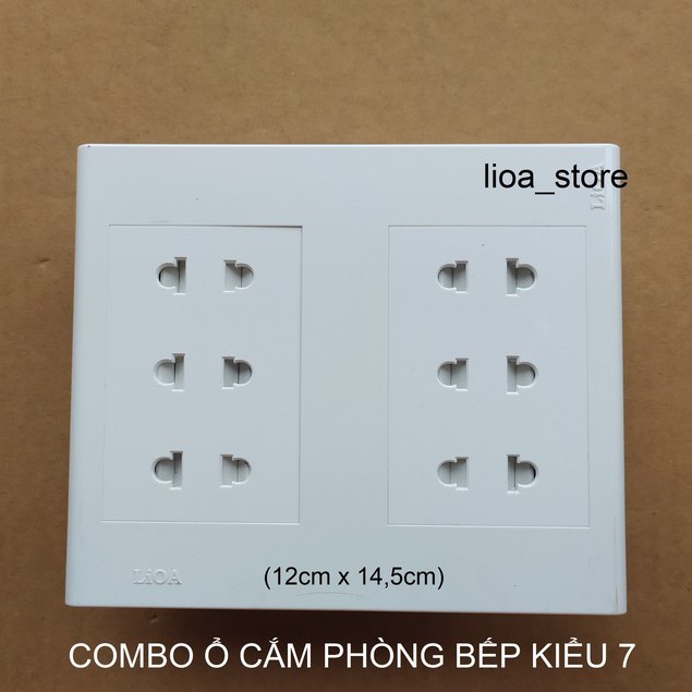 COMBO Ổ CĂM CHỮ NHẬT PHÒNG BẾP LẮP CHÌM