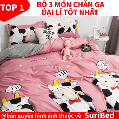 chăn ga💖FREESHIP💖bộ chăn ga 3 món họa tiết bò sữa cute CHANGABOY721 set bao gồm 1 chăn 1 ga 2 gối 1 gối ôm | BigBuy360 - bigbuy360.vn