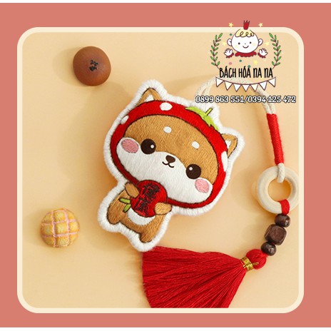 DIY Móc Khóa tập Thêu Hình cún con Đáng Yêu/ bộ nguyên liệu tự làm  MÓC CHÌA KHÓA SHIBA/  BÁCH HÓA NA NA