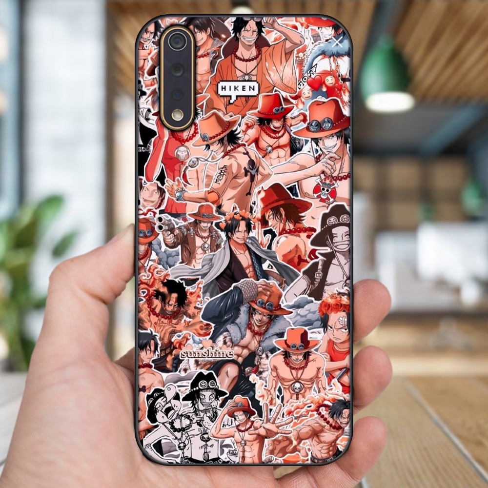 Ốp lưng Vivo S1 viền đen in hình Ace One Piece
