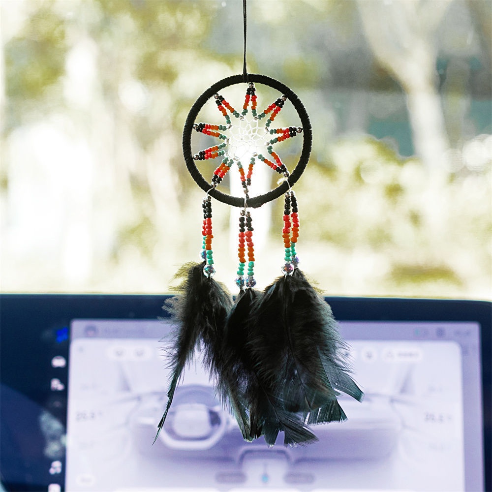 [Hàng Mới] Dream Catcher Lông Vũ Trang Trí Xe Hơi