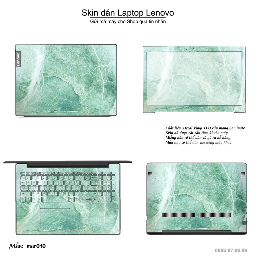 Skin dán Laptop Lenovo in hình vân Marble _nhiều mẫu 2 (inbox mã máy cho Shop)