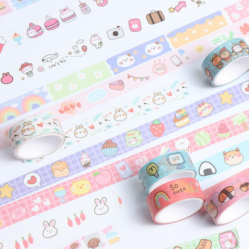 Băng dính washi tape họa tiết dễ thương 5met - Part 1