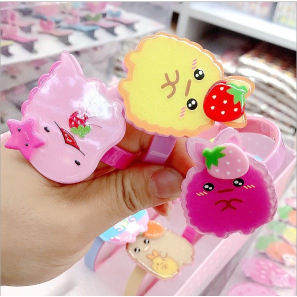 Vòng tay kèm gương ❤️FREESHIP❤️ Vòng tay hoạt hình acrylic hoàn toàn mới Phiên bản Hàn Quốc, món quà ý nghĩa A102