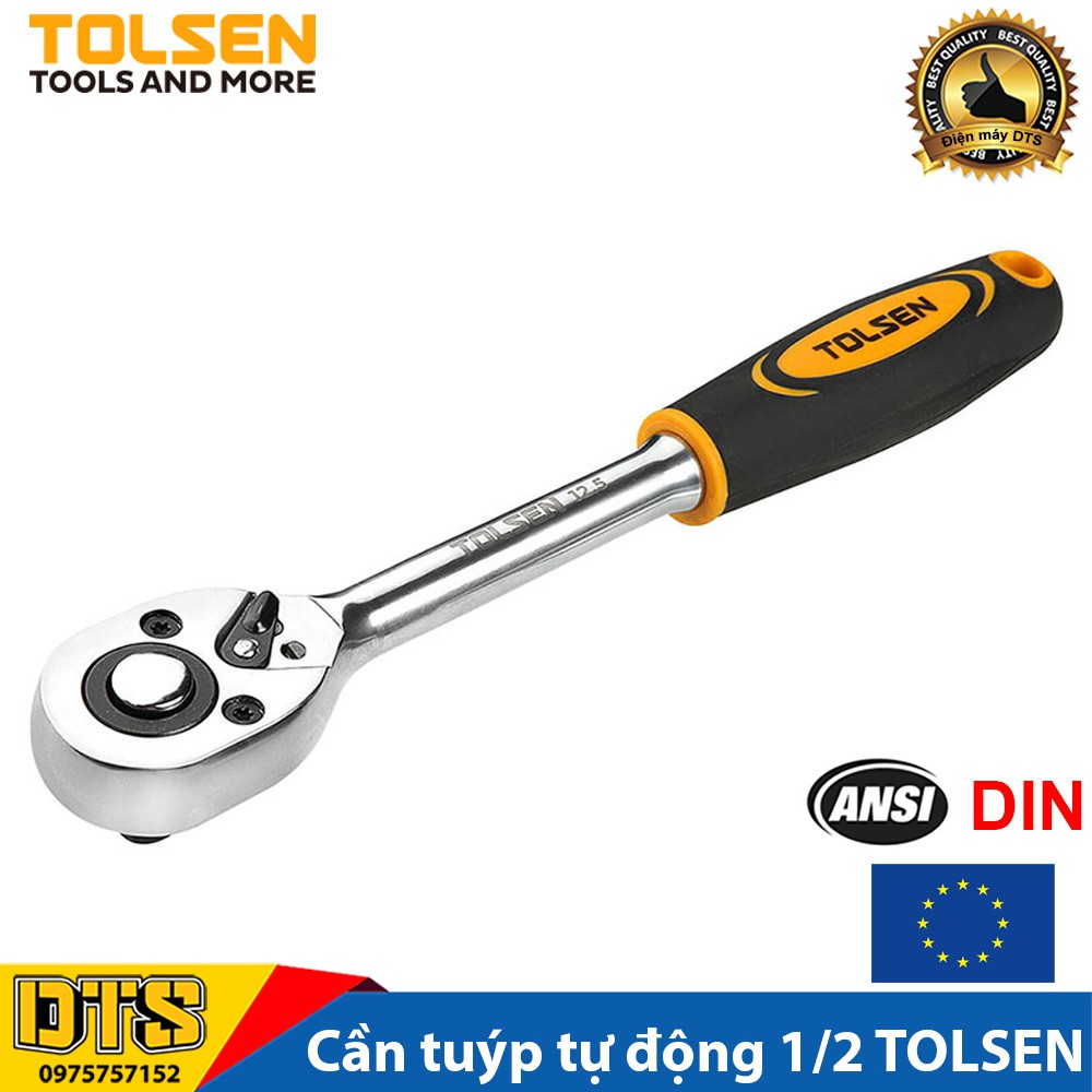 Cần tuýp tự động 1/2 TOLSEN, cần siết tự động hạng công nghiệp thép cứng CrMo - Tiêu chuẩn xuất khẩu Châu Âu