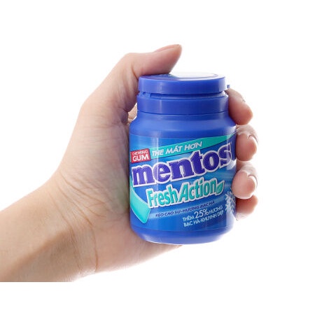 Kẹo cao su Mentos - Happydent White hủ 56gr